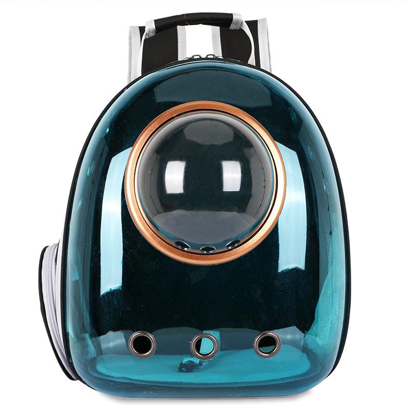 Large Animal Luxury Elegant Portable Pet Backpack Space Capsule Design Double Shoulder Straps Zipper Closure for Outdoor Use