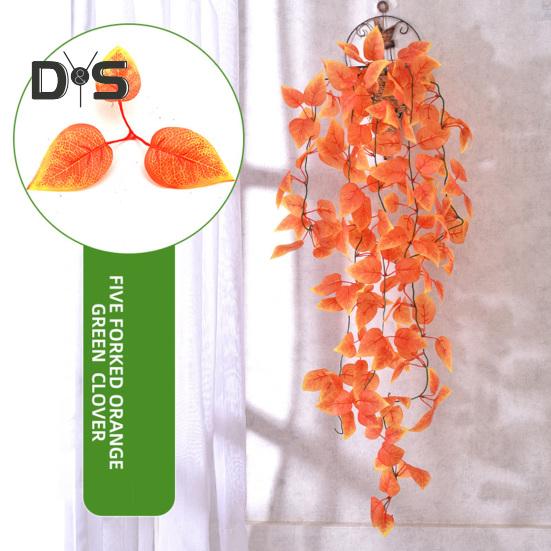 1 букет, яркое искусственное растение без полива, уникальное 5 вилок, имитация зеленого растения Scindapsus Cirrus