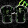Monster Energy Тэнгман Узор Крутая Модная Удобная Дышащая Быстросохнущая Уличная Жизненная Сила Мужская Спортивная Футболка с Круглым Вырезом