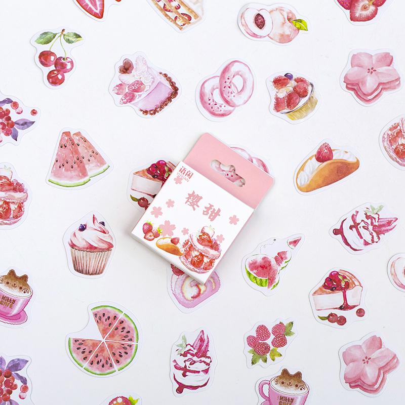 50 шт./упак., милые цветочные плакаты с единорогом, мини-бумажные наклейки, украшение для дневника, этикетка для скрапбукинга, канцелярские принадлежности