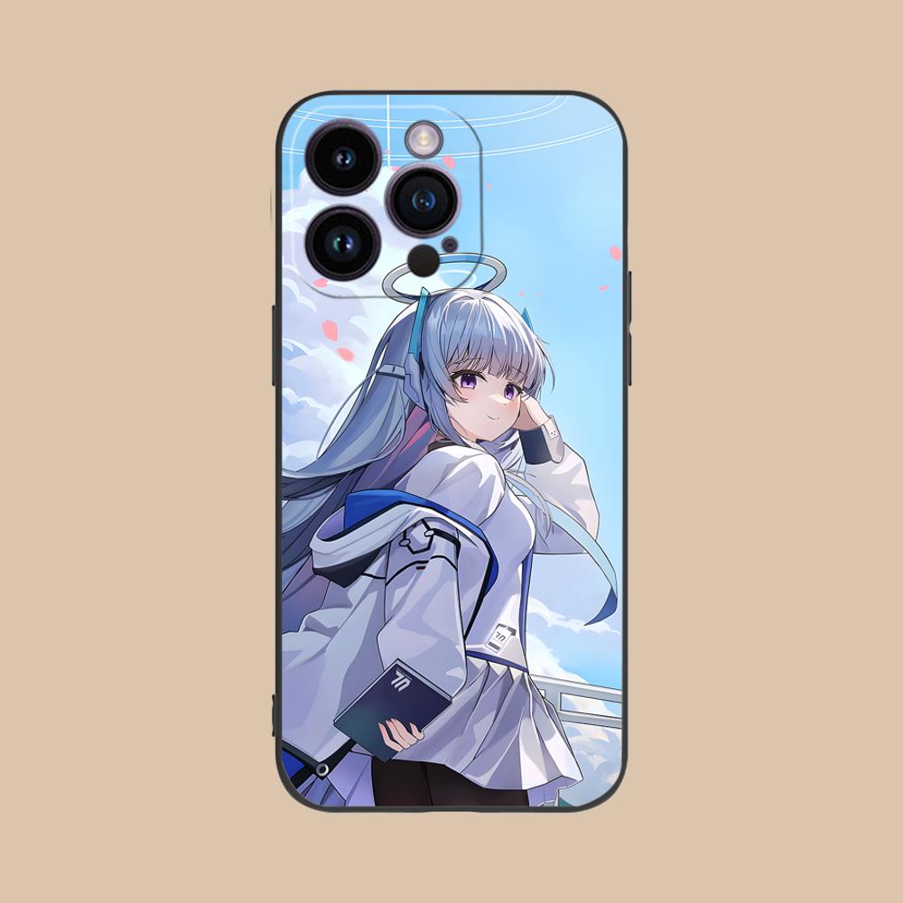 Чехол для телефона Blue Archive Ушио Ноа для iPhone 17 16 15 14 13 12 11 X XR XS 8 7 Air Pro Max Plus Mini Цветной чехол Красивый чехол