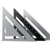 7'' Triangle Angle Protractor Aluminum Alloy Measuring Ruler Miter For Framing Building Carpenter Measuring Tools