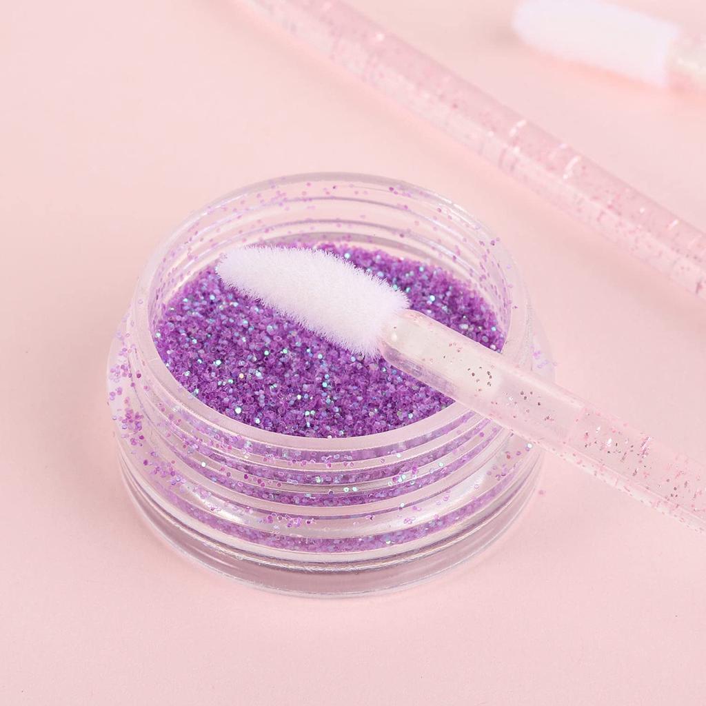 50 одноразовых кисточек для губ, аппликатор для помады, палочки для блеска для губ розового цвета Tbestmax