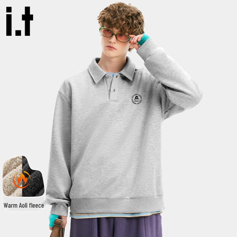 Fingercroxx IT Men's Fleece-Lined Polo Sweatshirt