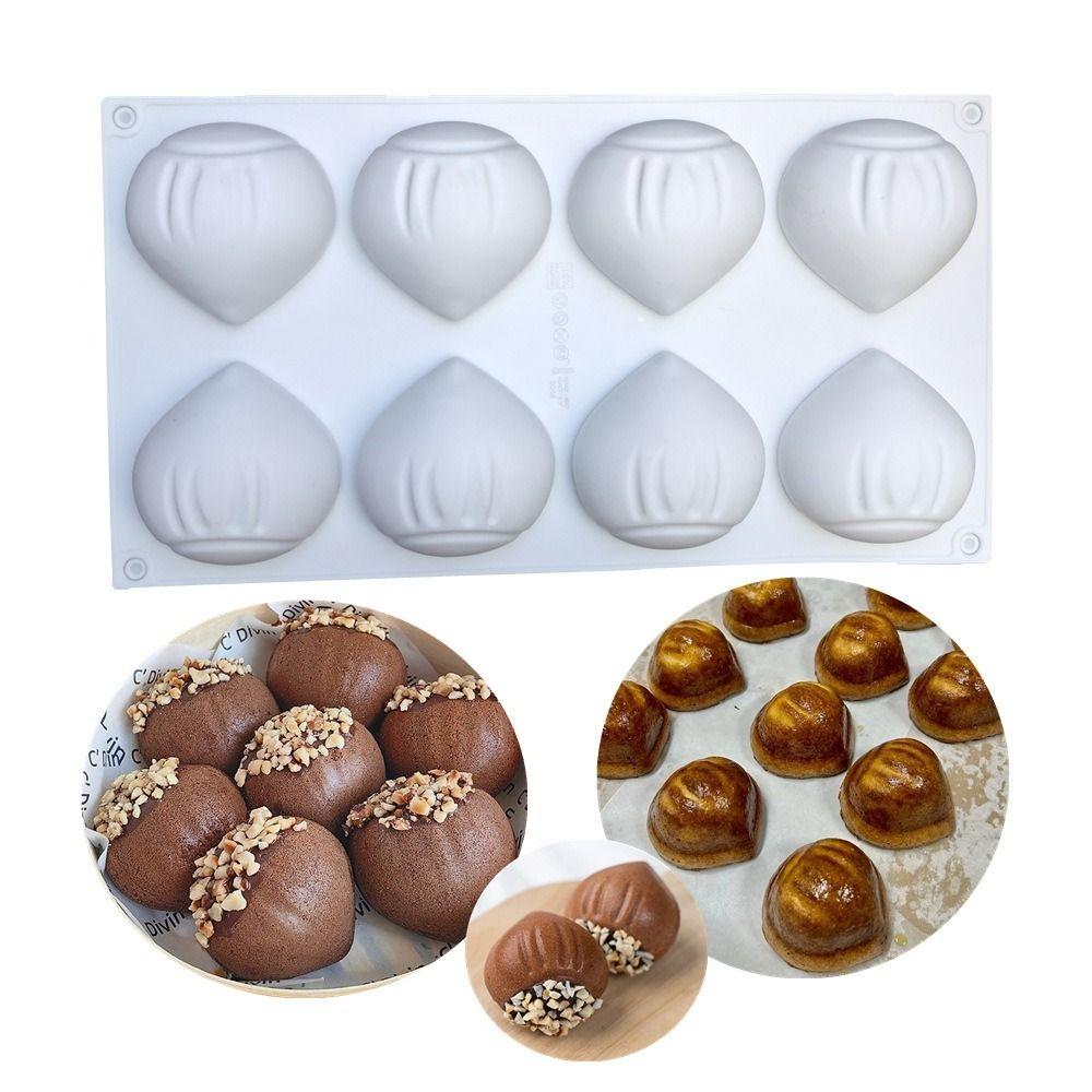 Silicone Pear Peach Cake Mold Non-stick Jelly Pudding Mold Chocolate Fondant Mold  Party Pastry