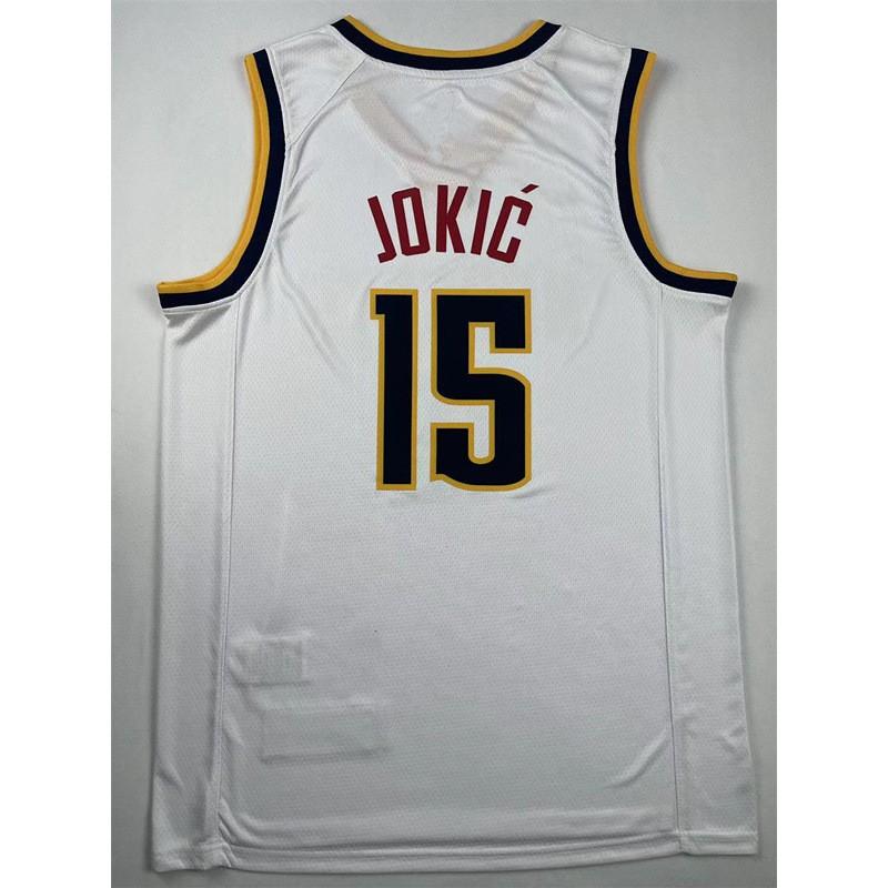 Denver Nuggets White Basketball Jersey 15 Jokic 27 Murray 50 Gordon Fan Replica Men Sport Wear