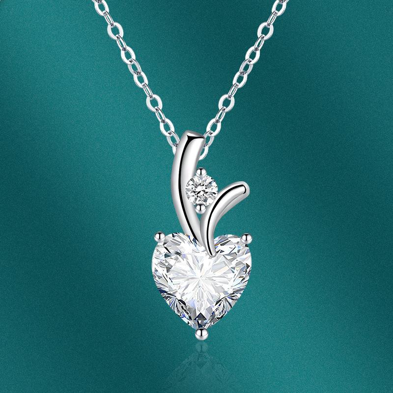 BELLA BOX Heart Pendant Necklace Multiple Colour Fashion Wedding Engagement Jewelry