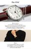 STAC Classic 36 мм Кварцевые часы Малая секундная стрелка Дата 5 АТМ Нержавеющая сталь 316L и Итальянская кожа Унисекс