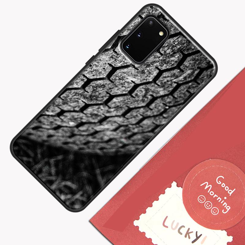 Tire Tread Wheel Phone Case For Samsung Galaxy S24 Ultra S20 S21 S22 S23 S25 Plus S9 S10 S24 FE Cover Shell