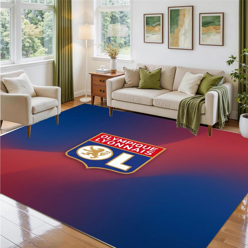 Lyon FC Design Crystal Velvet Rug Soft Decorative Mat for Bedroom Entrance