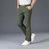 Men's Flare Casual Trousers Korean Style Trendy Stretch Slim-Fit Men's Flared Pants Classic Design Flared Pants