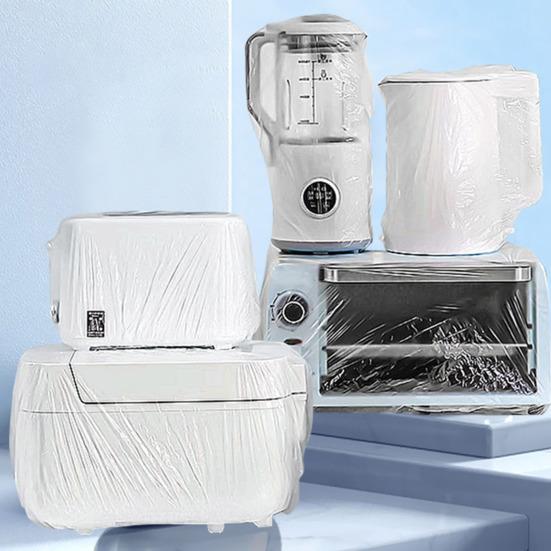 30 шт. одноразовые пылезащитные чехлы 3 размера, универсальные маслостойкие утолщенные прозрачные чехлы для тостеров и блендеров с резинкой для кухонной техники