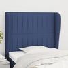 VidaXL Headboard with Ears Blue 93x23x118-128 Cm Fabric3118182