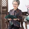 Yuzhaolin Chinese Style Loose Fit Summer Blouse for Senior Women