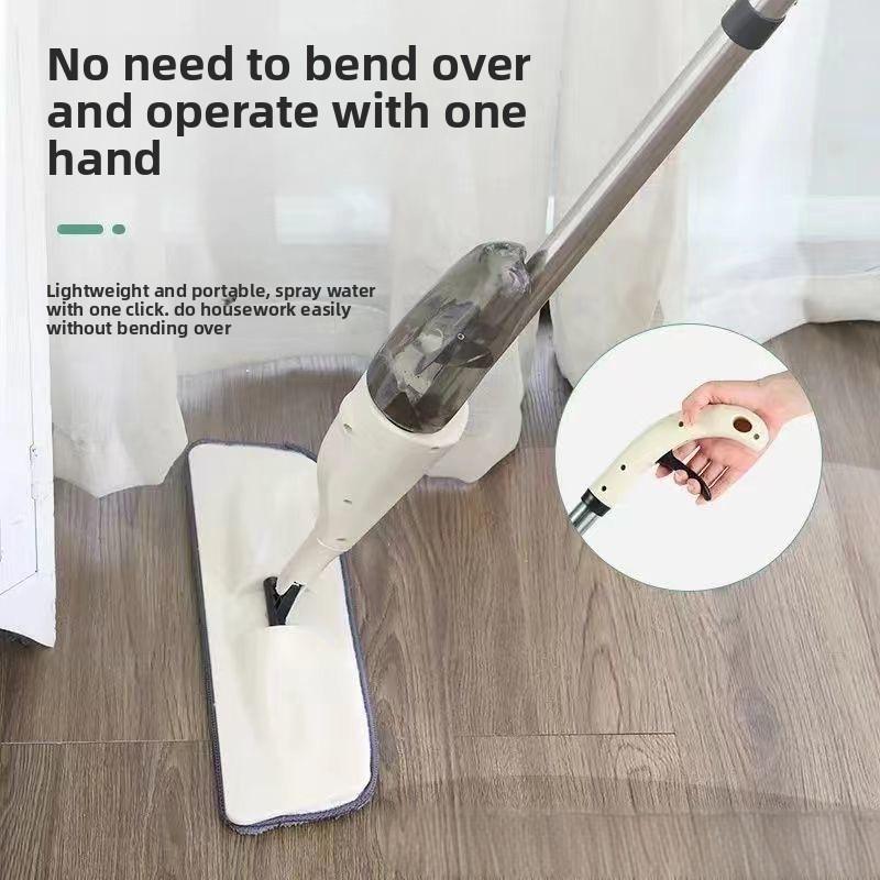 Водонепроницаемая швабра-спрей с телескопической ручкой и насадками из микрофибры для ухода за твердыми полами