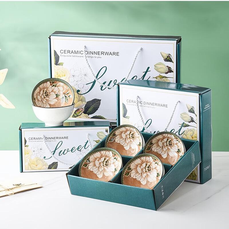 Подарочный набор керамической миски и палочек для еды Шан Ци