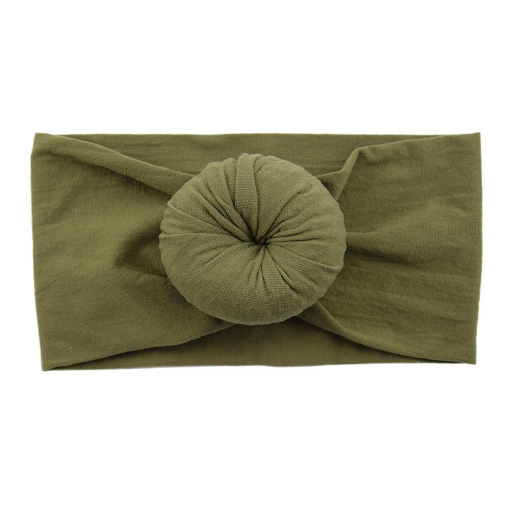 Детские головные уборы из нейлона, широкие детские аксессуары для волос, мягкие чулки с шариками, повязка на голову для малышей из нейлона, повязка на голову в виде пончика