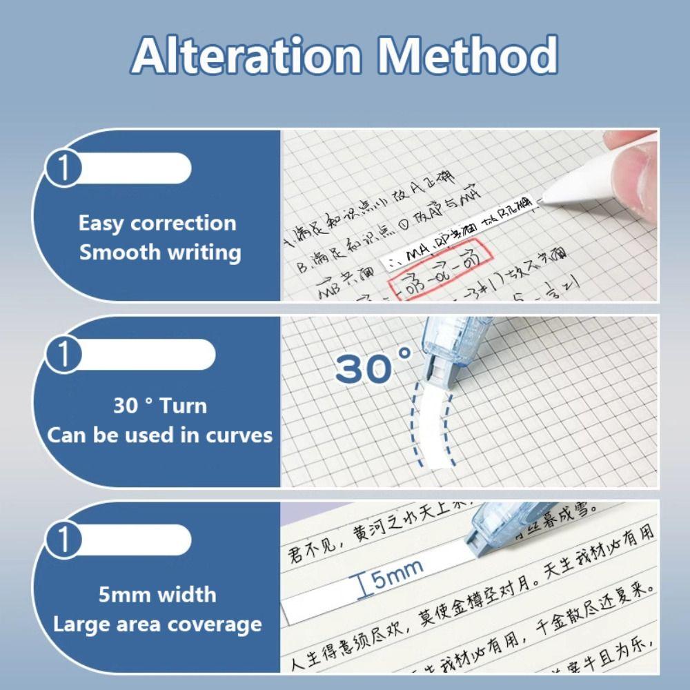 Replaceable Core Corrector Pen Shape Altered Tools High Quality Correction Tape  School Office
