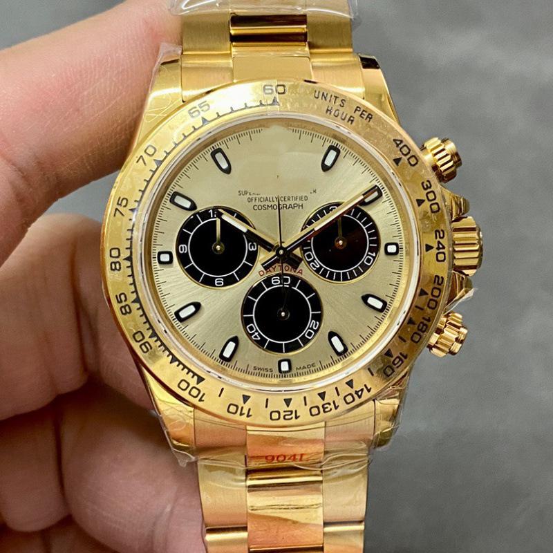 Мужские механические часы Laojia Daytona Gold Cosmograph 4130
