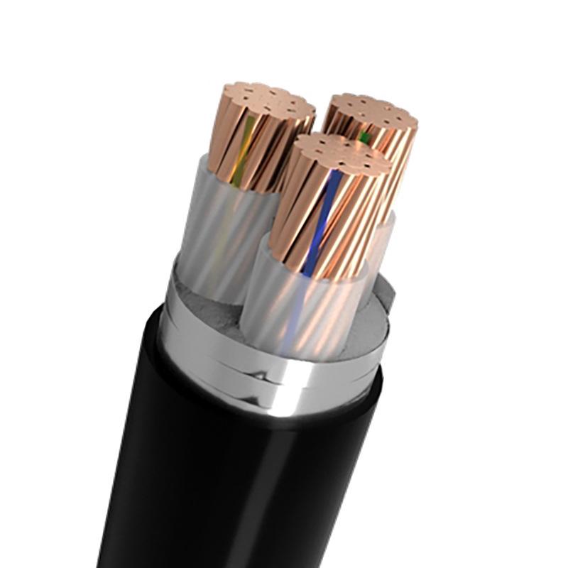 High Voltage ZC-YJV22 Copper Core Armored Flame Retardant Fire Resistant Single or Three Core Power Cable