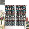 Southwestern Pattern Curtains,Native American Boho Vintage Style Room Darkening Door Window Rod Pocket Curtain for Living Room