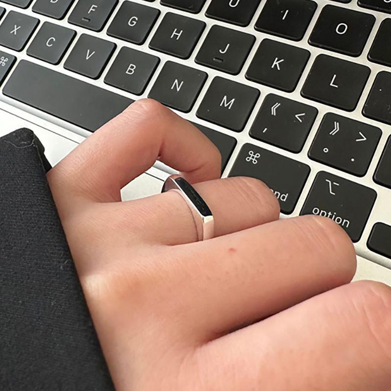 foxanry Геометрическое кольцо-манжета для женщин, модные минималистичные классические ювелирные изделия на день рождения, подарки