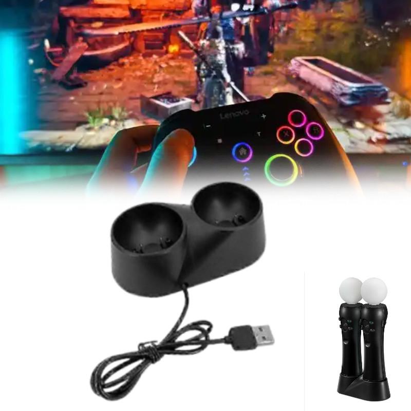 Зарядная док-станция для PS4VR с быстрой зарядкой для контроллеров PS4 Move VR, подходит для игровых энтузиастов