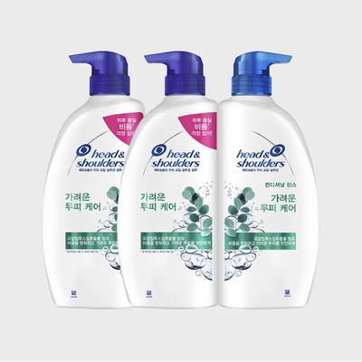 Шампунь/Ополаскиватель Head & Shoulders 850 мл x 3