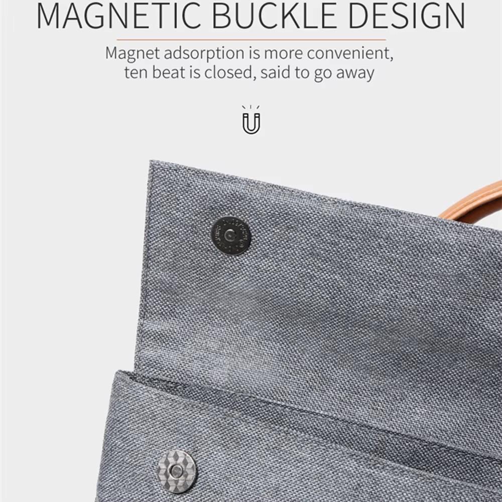 Minimalist Laptop Handbags 15.6 Inch Waterproof Notebook Briefcase For Women Men Oxford Business Bag