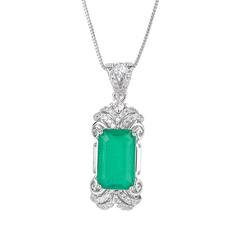 Подвеска с турмалином, изумрудное ожерелье премиум-класса, женская подвеска с сапфиром Параиба