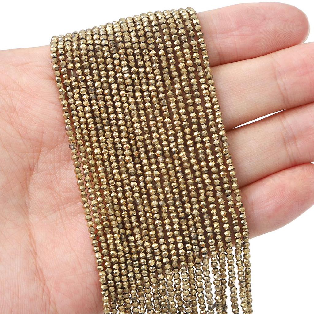 36cm Mini Glass Loose Beads Plated Color Faceted Beads For Jewelry Making DIY Necklace Bracelet Earring