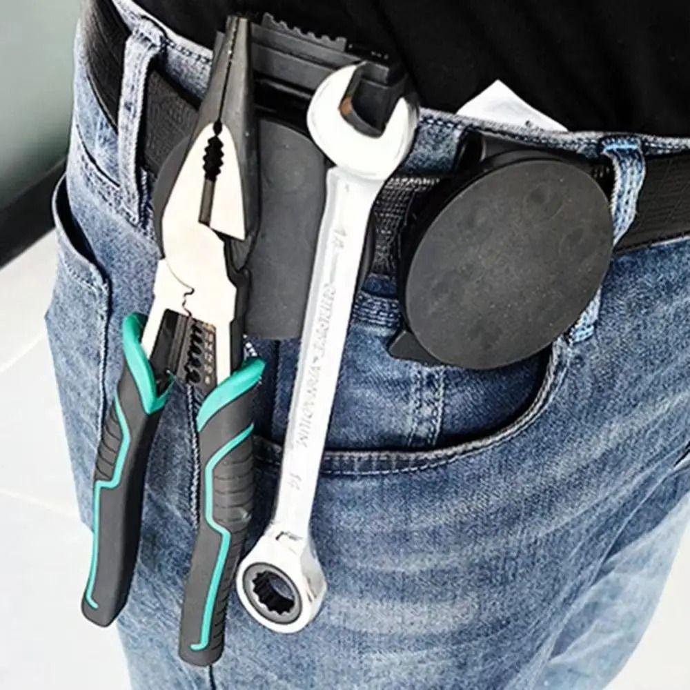 Metal Tool Belt Clip Non-Slip Adjustable Belt Buckle Convenient for Safe Storage