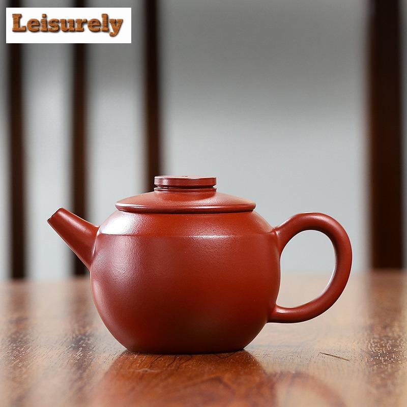 190ML Boutique Yixing Purple Clay Teapots Artists Handmade Pot Raw Ore Dahongpao Mud Kettle Chinese Zisha Tea Set Collection