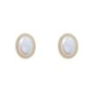 Geometric Irregular Round Pearl Earrings for Women Unusual Irregular Gold Color Metal Side Earrings Boho Trendy Jewelry Gift