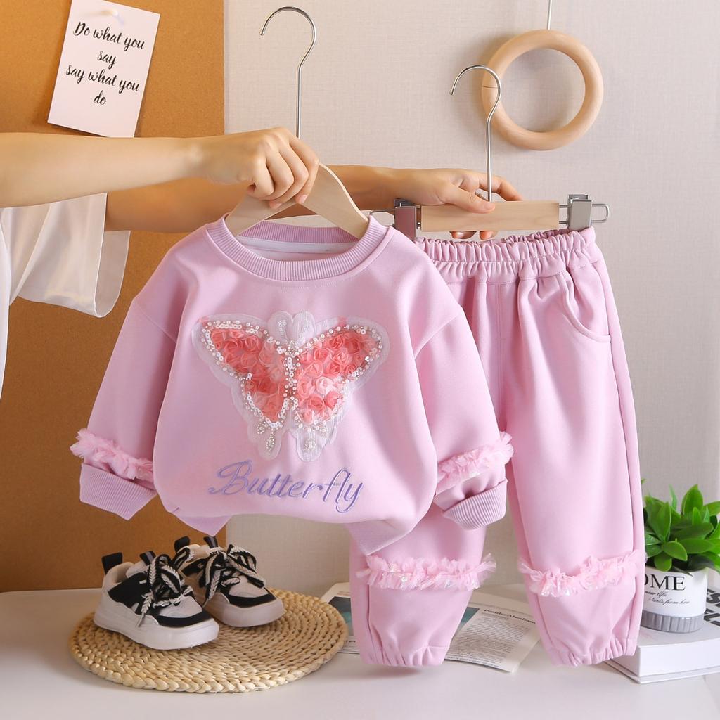 Детский повседневный комплект с длинным рукавом, удобные наряды для повседневной носки