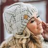 Однотонная женская вязаная шапка, защита от холода, теплая, уличный стиль, модная шапка-бини, Осень