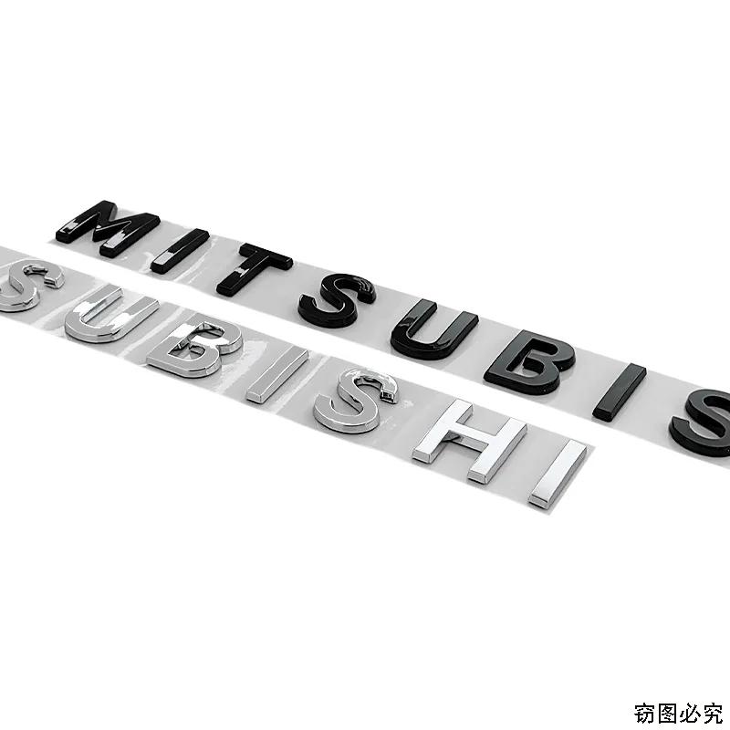 36CM ABS Car Front Rear Trunk Emblem for Mitsubishi Lancer Pajero ASX Outlander Eclipse Cross Galant Mirage L200 Colt Stickers