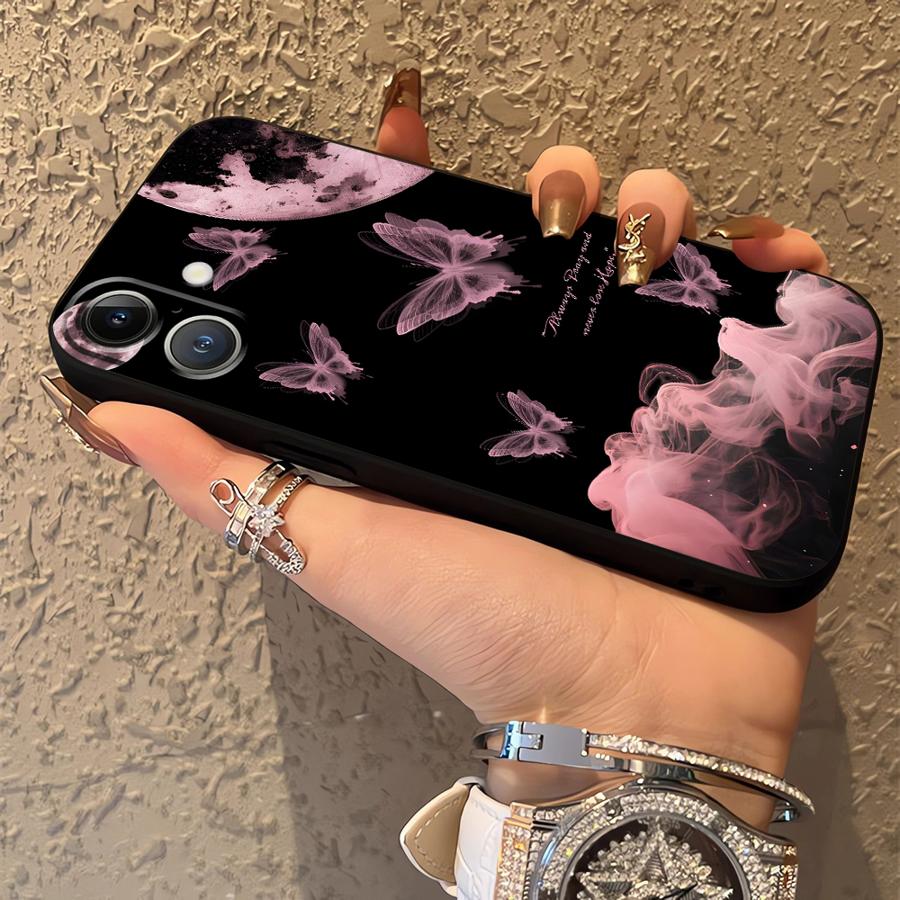 Чехол для Apple iPhone 17 Pro Max XR XS MAX 15 Pro 7 8 16 12 13 14 11 Air Funda Чехол для телефона Простая Бабочка