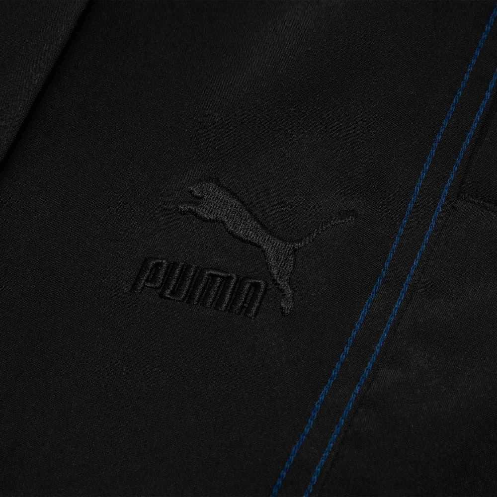 Puma Классические брюки T7 Woven, прямые, однотонные, свободного кроя, на шнурке, трикотажные спортивные брюки унисекс, черные 623021-01