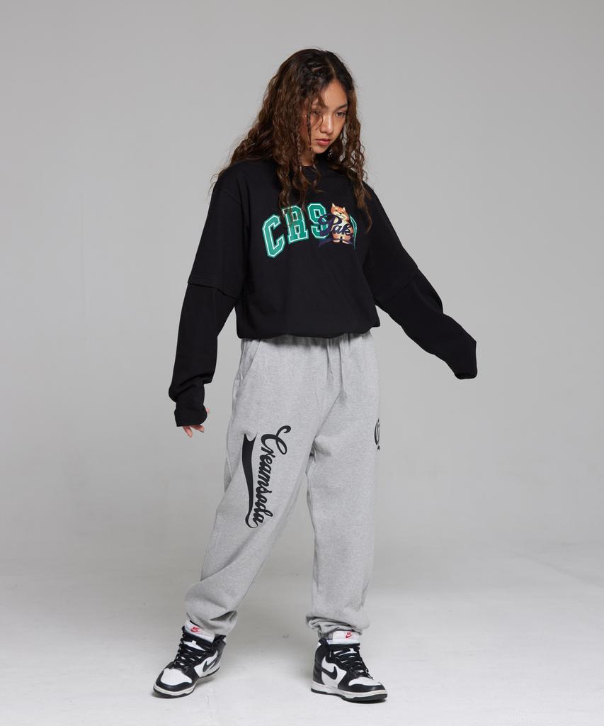 CREAM SODA LAB Old Ciel Jogger Training Pants Gray