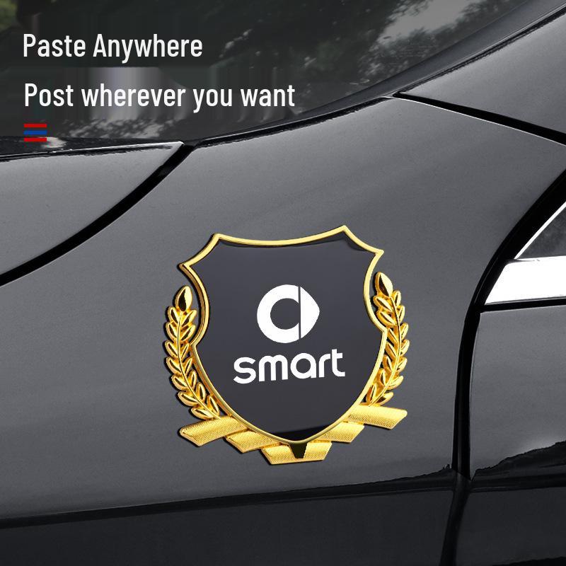 Smart Fortwo/Forfour Эльф №123 Колос Боковая эмблема Металлическая наклейка