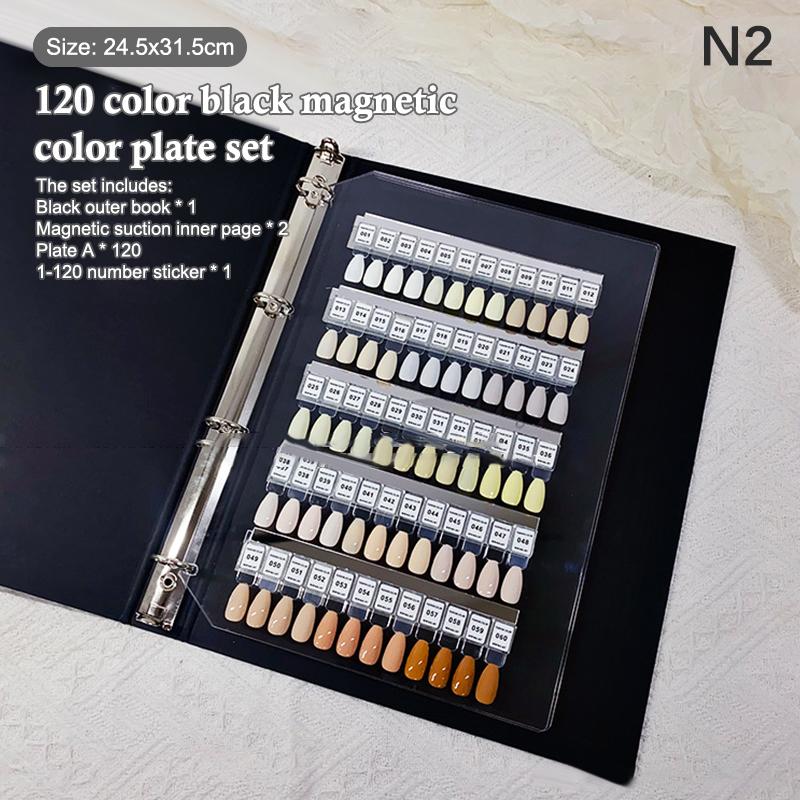 Nail Color Palette Magnetic Acrylic Color Card Book Nail Polish Glue Sample Display Tool Nail Wearing Style Sample Display Board