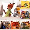 Аниме-w-Зверополис-d Чехол Плюшевая Ткань Мягкая Наволочка Двусторонняя Печать Чехол для Подушки Домашние Подарки