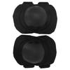 Children's Black Knee Pads Adjustable Protective Knee Cushion Pads Plastic Knee Guards