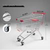 Тележка для покупок Muxintai 125 л, оцинкованная, для супермаркета
