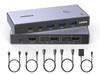 KVM-переключатель UGREEN 8K@60Hz HDMI, 2 входа, 1 выход, позволяет использовать 2 ПК и 1 монитор с 3 портами USB 3.0 и 1 портом USB-C, поддержка 3D/CEC/HDR, в комплекте пульт ДУ