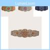 Beaded Bohemian Waist Belt With Firework Design And Elastic Closure For Festivals And Travel