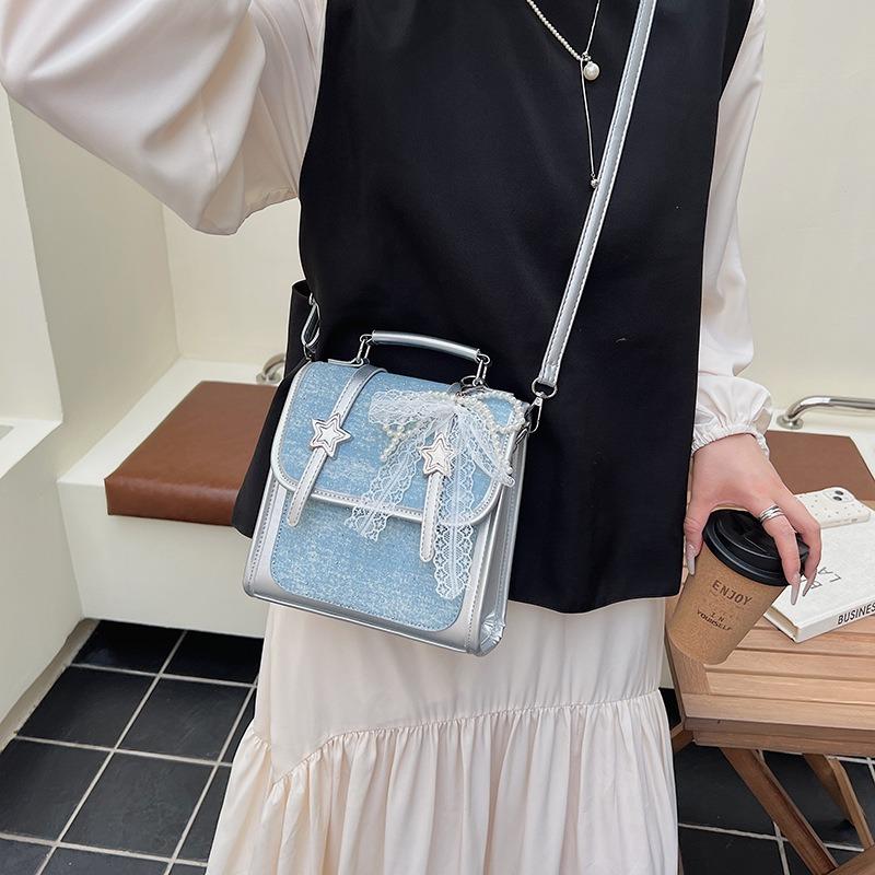 Нишевый портативный рюкзак женский летний новый джинсовый маленькая сумка модный изысканный рюкзак