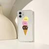 Cute Ice Cream Phone Case For Iphone 11 12 13 14 Pro Max 7 8 Plus X Xr Xs Max Se 2020 Mini Transparent Case