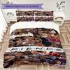 1PC Friends Theme Bedding Quilt Set Quilt Cover Pillowcase Home Decoration Birthday Gift (1 * duvet cover + 2 * pillowcase, without core)A2